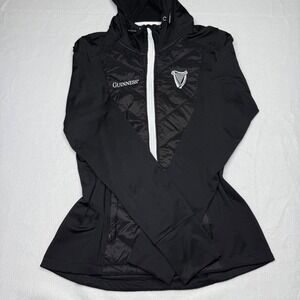 Guiness Zip Jacket Women's S Black Dry Fit Performance